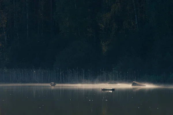 Sonnenlicht trifft Nebel auf Wasser von Angelpong — Stockfoto