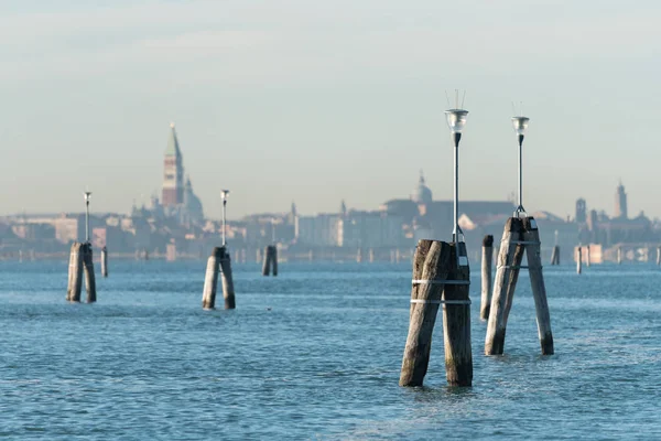 Bollarver Tre Venezia Lagunen Italia – stockfoto