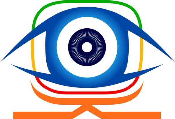 Logotipo da visão ocular — Vetor de Stock