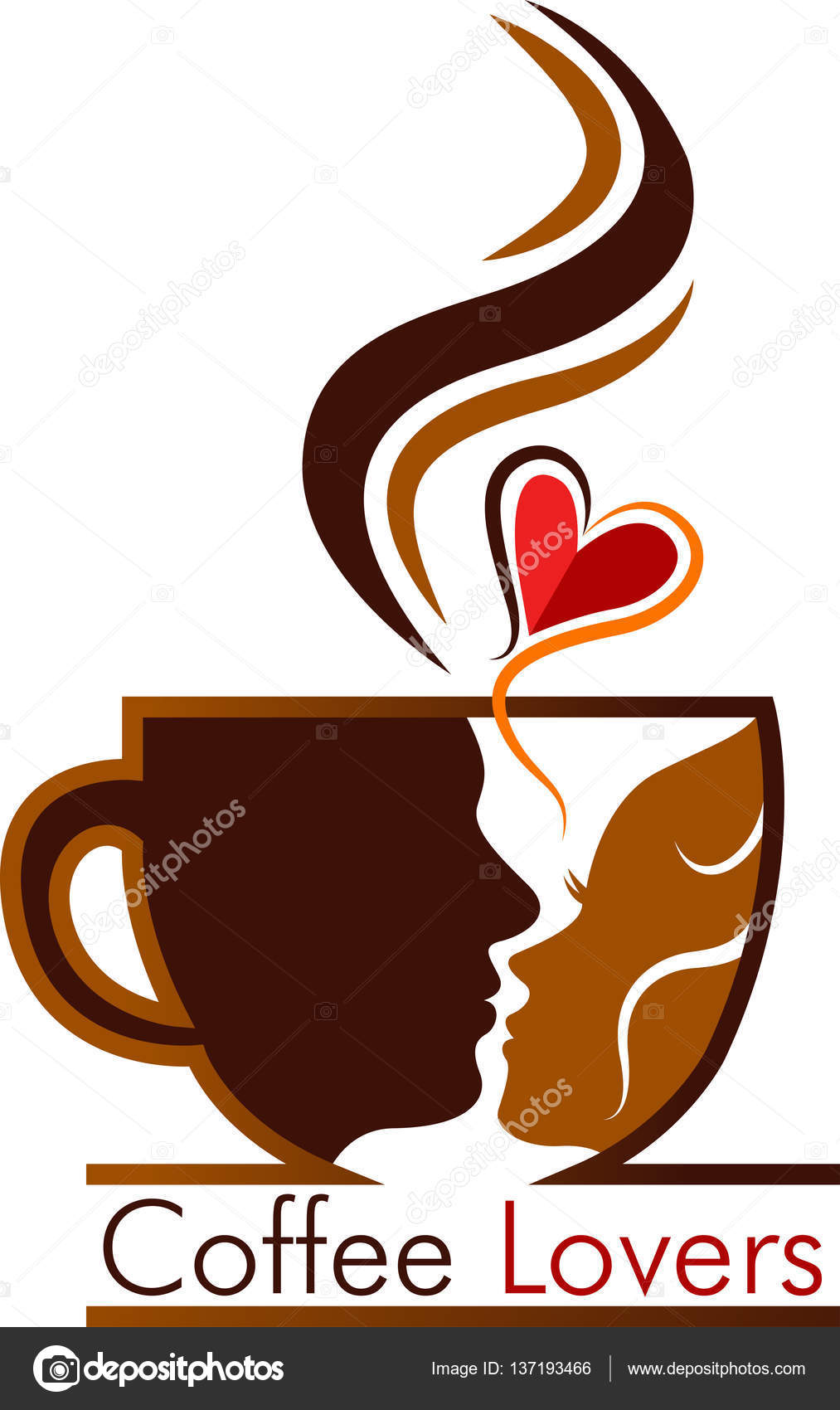 Coffee lovers logo Stock Vector Image by ©magagraphics 137193466