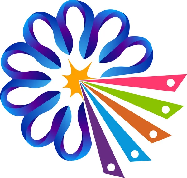 電源パネルのロゴ — ストックベクタ