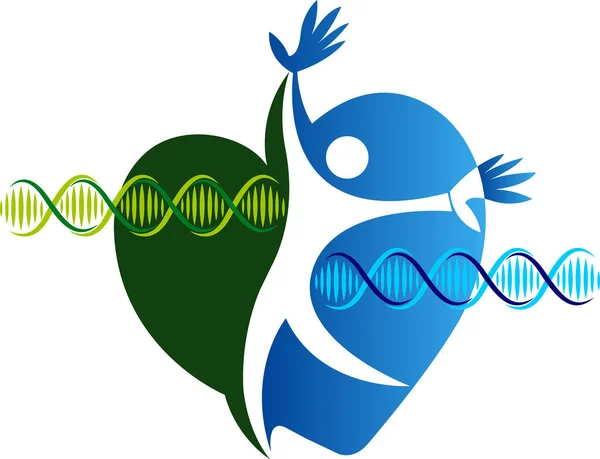 Logo DNA aktif - Stok Vektor