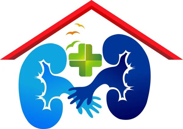 Logo voor nierverzorging — Stockvector
