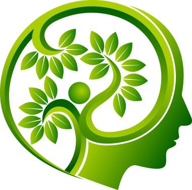İnsan kafa yaprak logosu