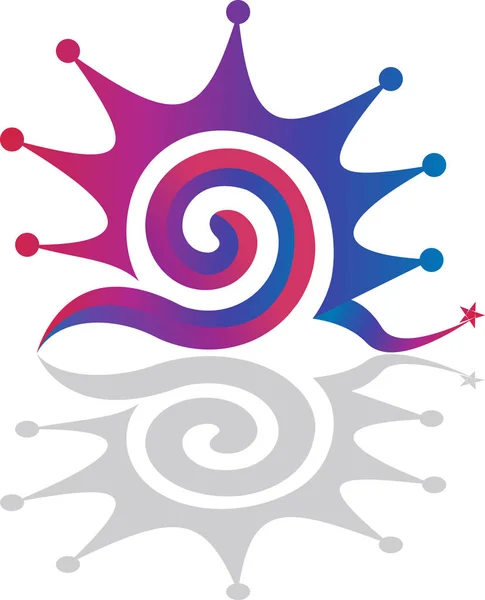 Ljusa swirl logo — Stock vektor