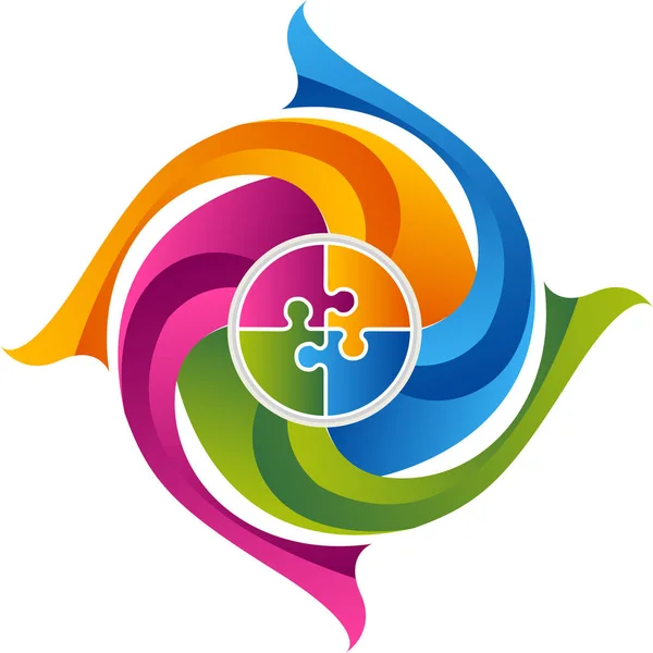 Autour du logo poisson — Image vectorielle