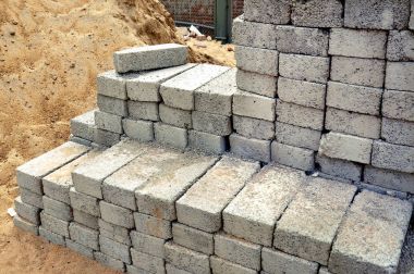 İnşaat beton bloklar