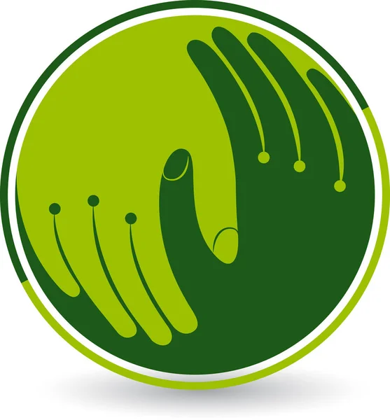 Hand care logo — Stock Vector