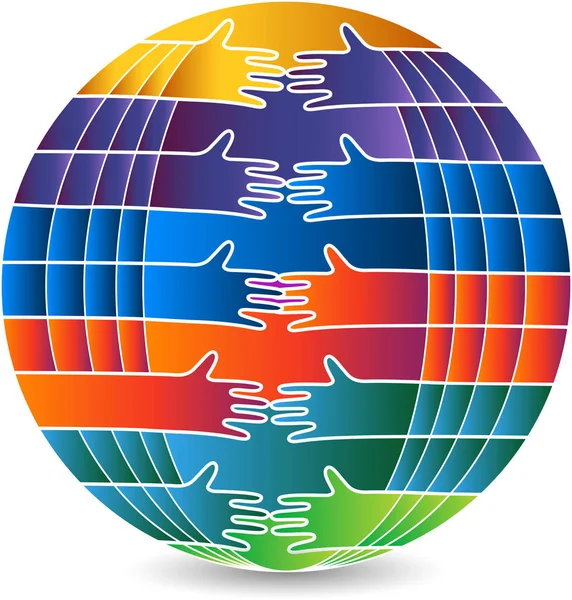 Logotipo globo comunicação — Vetor de Stock