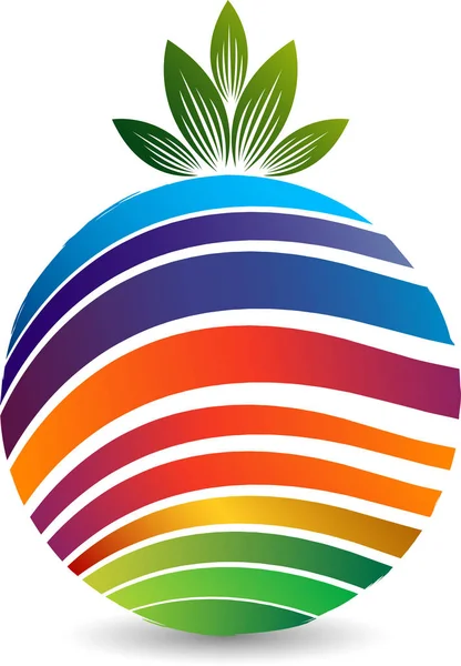 Obstlogo schneiden — Stockvektor