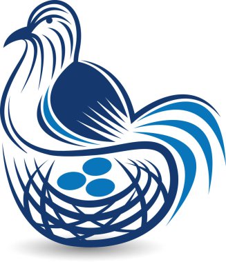 kuş yumurtadan onun yumurta logosu 