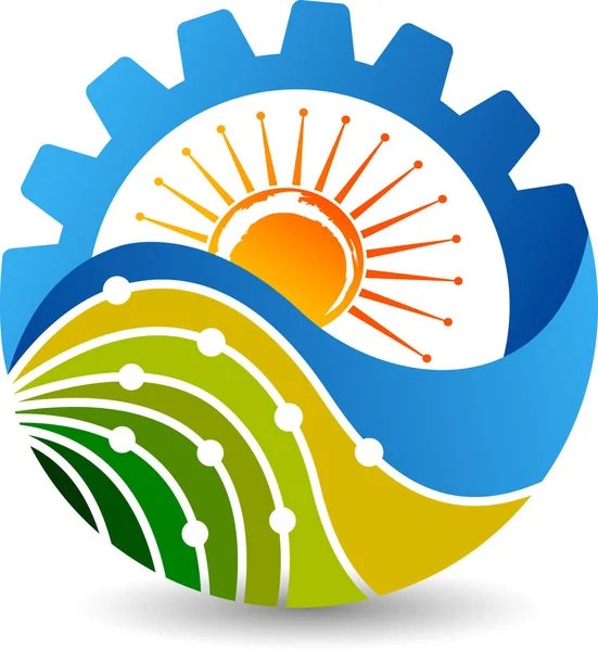 Ekologické ochrany logo — Stockový vektor