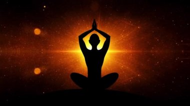 Yoga ışınları arka planda