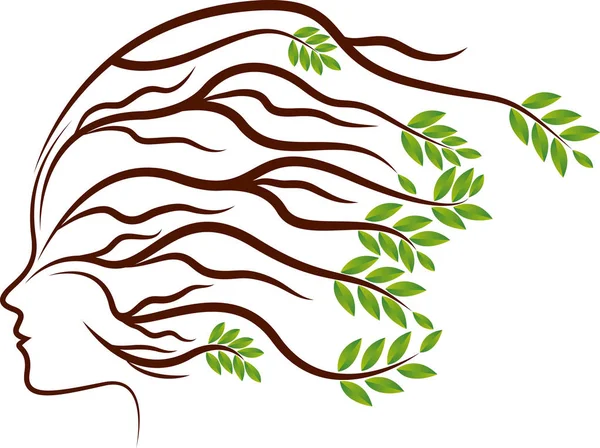 Logo der Kopfpflanze — Stockvektor