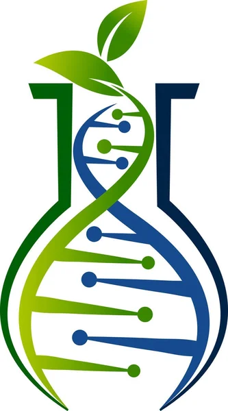 Medio ambiente ADN logo — Vector de stock