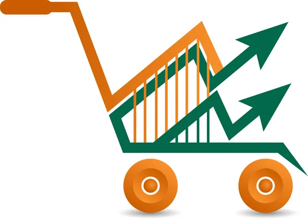 Illustration Logo Shopping Grande Valeur Avec Fond Isolé — Image vectorielle