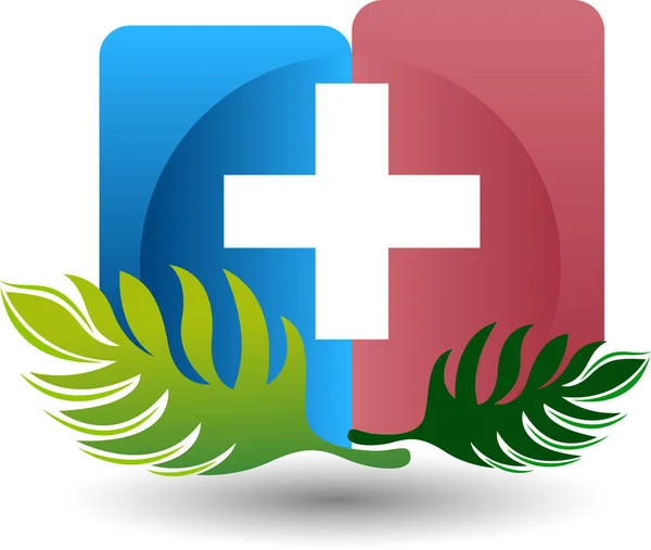 Ilustración Logotipo Naturaleza Herbal Con Fondo Aislado — Vector de stock