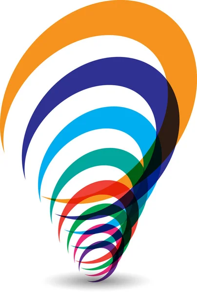 Illustration Art Tornado Logo Isolated Background — Stock Vector