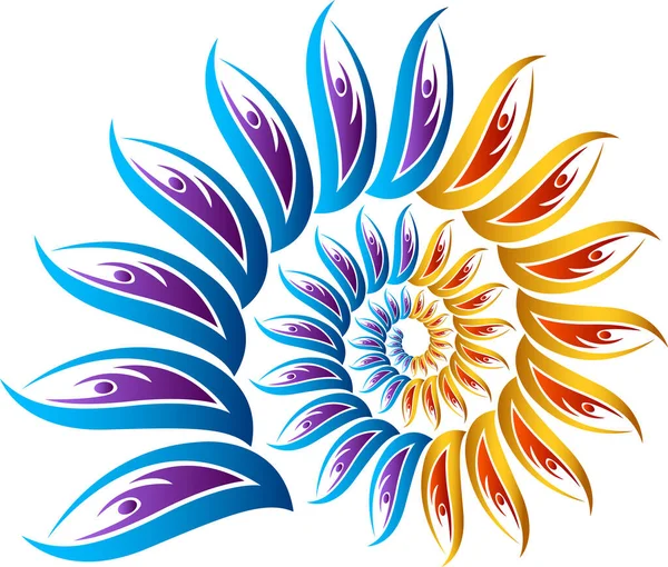 Illustration Logo Travail Équipe Avec Fond Isolé — Image vectorielle