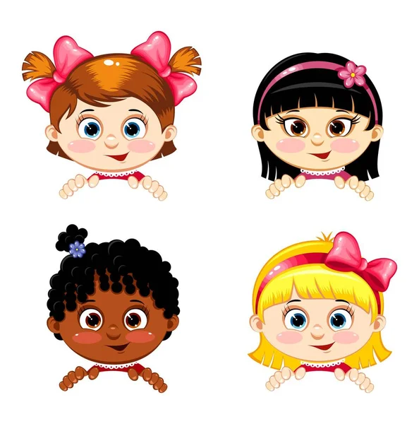 Farklı ırkların komik çocuklar