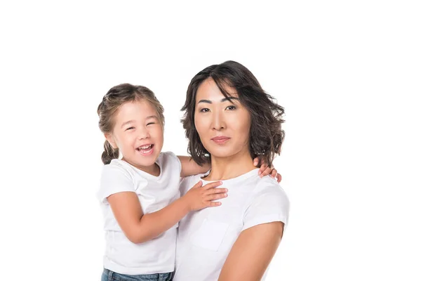 Moeder die haar dochter in handen houden — Stockfoto