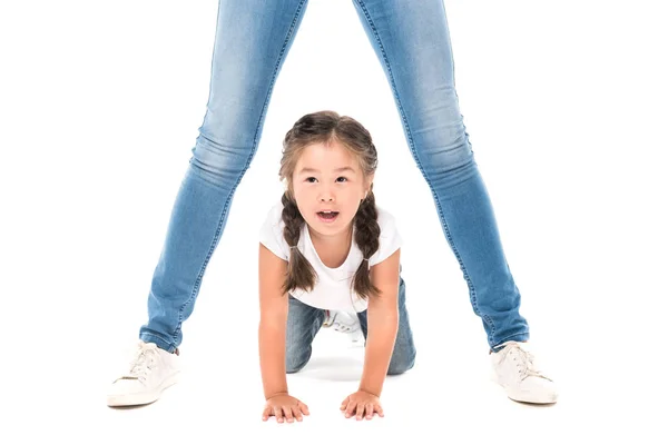 Mother and her daughter having fun — Stock Photo, Image