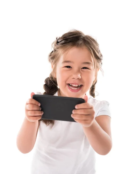 Smartphone kullanarak çocuk