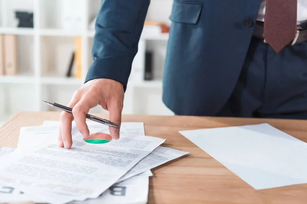 businessman working with papers