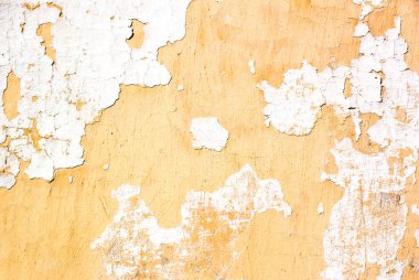 Sarı ve beyaz grungy duvar doku