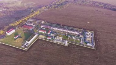 Gaz işleme tesisi. Çekim Dron