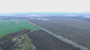 Gaz işleme tesisi. Çekim Dron