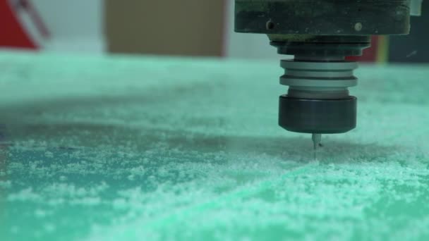 Milling Engraving Machine Camera Movement Milling Process — Stock Video