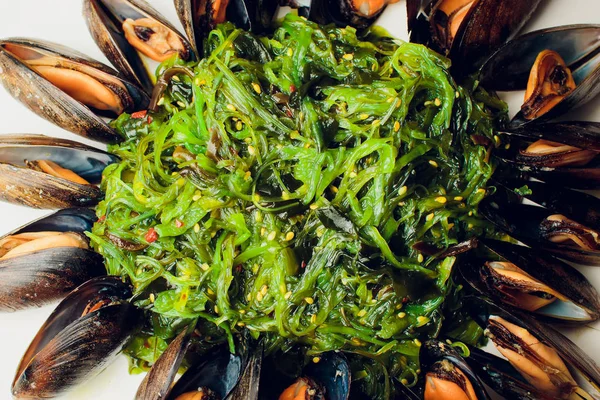 Hiyashi Wakame Mussels — Stock Photo, Image
