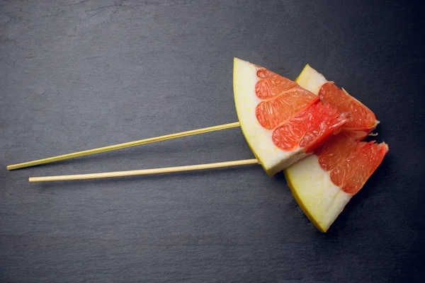 Ovoce citrusové izolované pomelo — Stock fotografie