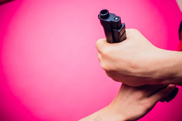 Armed campus gun allowed in some US universities concept — Stock Photo, Image