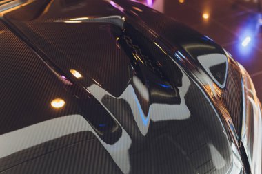 Modern araç tasarımı. yakın çekim. satırları avtomobil bükme.