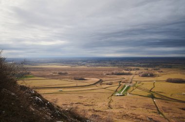 Ishimbai yakınlarındaki Shihan Toratau Dağı. Ishimbai şehrinin sembolü. Bashkortostan. Rusya.