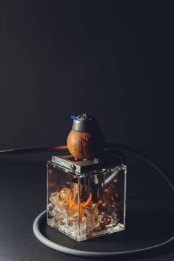 Relax için aroma greyfurt ile şık nargile. greyfurt shisha. Nargile Salonu.