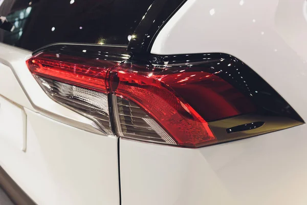 Rear light of a modern car close-up, white body. — 스톡 사진