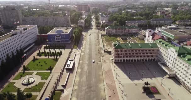 YOSHKAR-OLA, RÚSSIA - 29 de julho de 2019: Yoshkar-Ola, Rússia, o centro turístico da cidade . — Vídeo de Stock