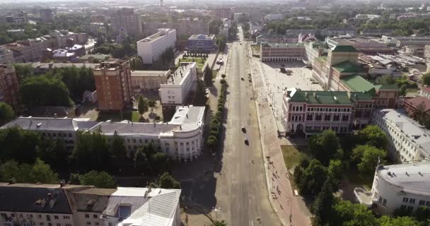 YOSHKAR-OLA, RUSSIA - 29 июля 2019 года: Йошкар-Ола, Россия, туристический центр города . — стоковое видео