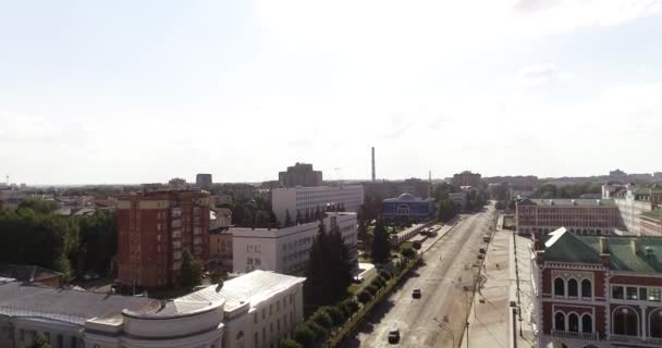 YOSHKAR-OLA, RUSIA - 29 de julio de 2019: Yoshkar-Ola, Rusia, el centro turístico de la ciudad . — Vídeos de Stock