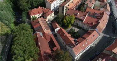 Vilnius cityscape bir güzel yaz günü, Litvanya.