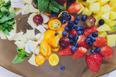 Sağlıklı gıda arka plan. Koleksiyonu farklı meyve, meyve ve sebze ile.