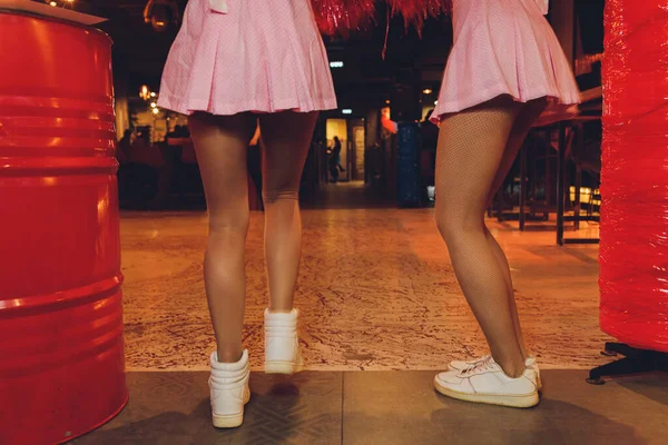 Rosso, Bianco e Blu Cheerleader Pom Poms . — Foto Stock