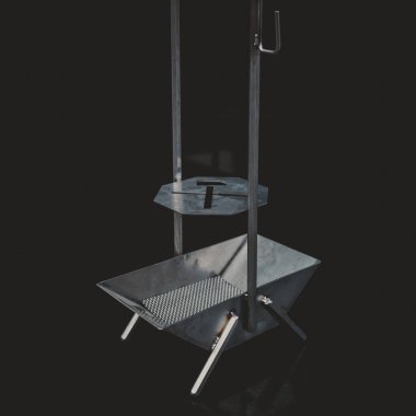 nargile parçası, modern tasarım, siyah bir arka plan üzerinde.