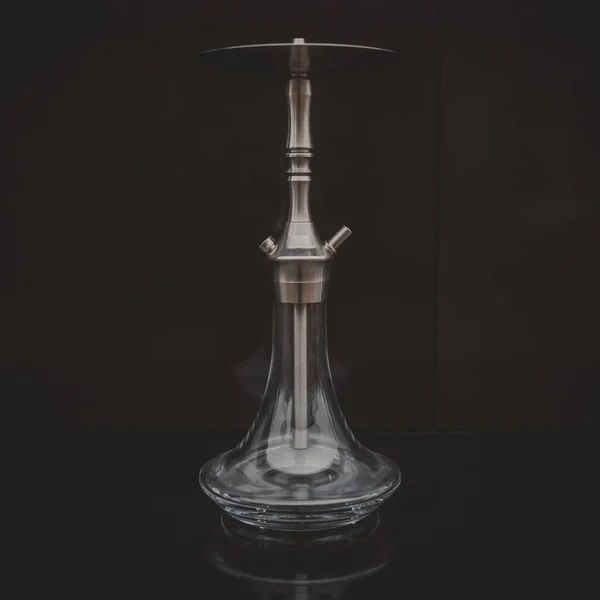 Part of the hookah, modern design, on a black background. — Stock Photo, Image