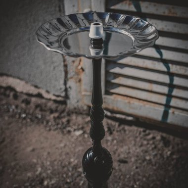 Nargile 'nin bir parçası, modern tasarım, arka planda.