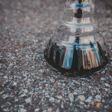 Nargile 'nin bir parçası, modern tasarım, arka planda.