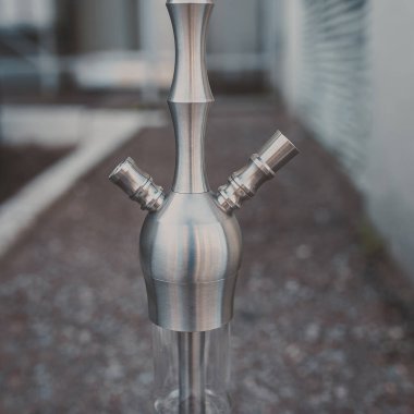 Nargile 'nin bir parçası, modern tasarım, arka planda.